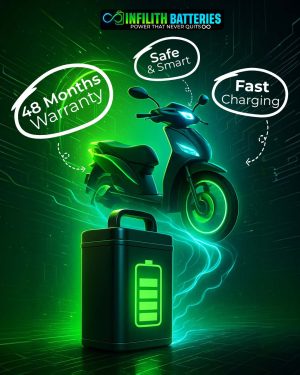 Buy Infilith EV Scooter Battery 72V 50Ah (Nova-PRM7250-PWR) – Long Range & Fast Charging